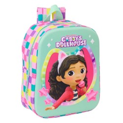 раница,раници,safta,622573011,gabby´s,dollhouse,3d,mini,6l,32x43x14,cm,backpack,multicolor,(green)
