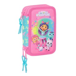 канцеларски,принадлежности,safta,gabby´s,dollhouse,confetti,pencil,case,37,pieces,pink,(multicolor)