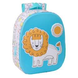 раница,раници,safta,lion,3d,wheeled,17l,32x43x14,cm,backpack,multicolor,(blue)