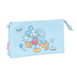 канцеларски,принадлежности,safta,mickey,mouse,baby,triple,pencil,case,blue,(multicolor)