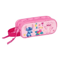 канцеларски,принадлежности,safta,stitch,chill,double,pencil,case,pink,(multicolor)