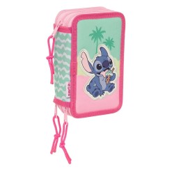канцеларски,принадлежности,safta,stitch,ice,cream,triple,pencil,case,37,pieces,pink,(multicolor)