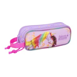 канцеларски,принадлежности,safta,unicorn,academy,double,pencil,case,multicolor,(purple)