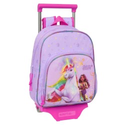 раница,раници,safta,unicorn,academy,wheeled,backpack,multicolor,(purple)