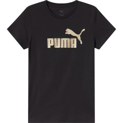 тениска,дамски,тениски,puma,essentials+,textured,foil,big,logo,short,sleeve,t,shirt,black
