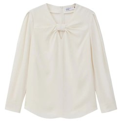 риза,с,дълъг,ръкав,дамски,блузи,дамски,ризи,lily,chic,twisted,long,sleeve,shirt,white