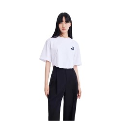 тениска,дамски,тениски,lily,fashion,fishbone,short,sleeve,t,shirt,white