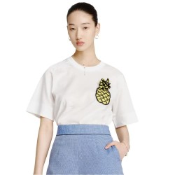 дамски,топове,lily,three,dimensional,pineapple,top,white
