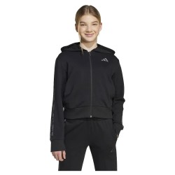 блуза,детски,блузи,adidas,3,stripes,animal,french,terry,full,zip,sweatshirt,black
