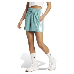 къси,панталони,дамски,панталони,adidas,essentials,3,stripes,cotton,shorts,powder,teal,white,(blue)