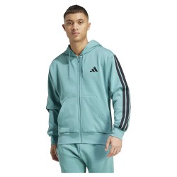 поларена,блуза,мъжки,пуловери,adidas,essentials,3,stripes,fleece,full,zip,sweatshirt,blue,(powder,teal,black)
