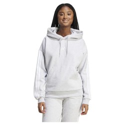 суичър,дамски,блузи,adidas,essentials,3,stripes,fleece,hoodie,light,grey,heather,white