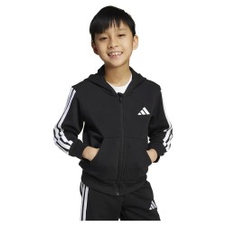блуза,детски,блузи,adidas,essentials,full,zip,sweatshirt,black,(black,white)