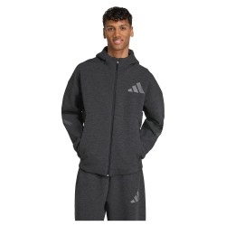 блуза,мъжки,пуловери,adidas,z.n.e,premium,full,zip,sweatshirt,black,melange