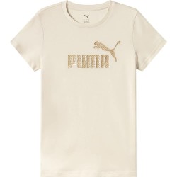 тениска,дамски,тениски,puma,essential,+,textured,foil,big,logo,short,sleeve,t,shirt,alpine,snow,(beige)