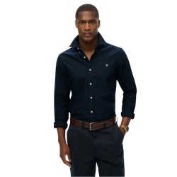 риза,с,дълъг,ръкав,мъжки,ризи,superdry,classic,oxford,long,sleeve,shirt,eclipse,navy,(blue)