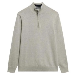 блуза,мъжки,пуловери,superdry,essentials,half,zip,sweater,lightning,grey,marl,(grey)