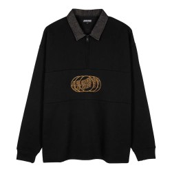 Блуза Santa cruz Change crew half zip sweatshirt - Black (Black) блуза,мъжки,пуловери,дамски,пуловери,santa,cruz,change,crew,half,zip,sweatshirt,black,(black)