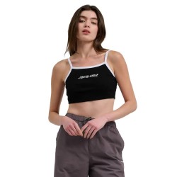Тениска Santa cruz Strip contrast sleeveless T-shirt - Black (Black / White) тениска,мъжки,тениски,дамски,тениски,santa,cruz,strip,contrast,sleeveless,t,shirt,black,(black,white)