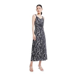 рокля,дамски,поли,и,рокли,lily,black,and,white,halter,dress,black