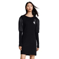 рокля,дамски,поли,и,рокли,lily,design,knit,dress,black