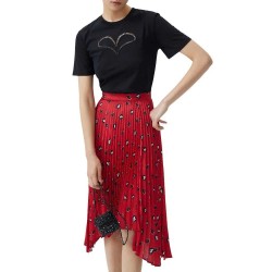пола,дамски,поли,и,рокли,lily,irregular,love,half,body,skirt,hot,red,(red)