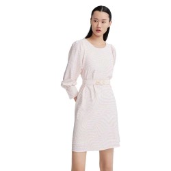 рокля,дамски,поли,и,рокли,lily,plaid,printed,dress,coral,pink,(pink)
