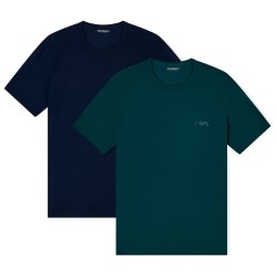 тениска,мъжки,тениски,emporio,armani,bold,monogram,short,sleeve,t,shirt,2,units,navy,green,(green,blue)