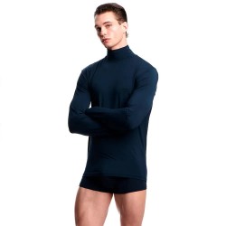 Тениска Emporio armani Soft Modal long sleeve pyjama T-shirt - Blue (Navy) тениска,мъжки,пижами,emporio,armani,soft,modal,long,sleeve,pyjama,t,shirt,blue,(navy)