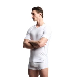 тениска,мъжки,тениски,emporio,armani,soft,modal,short,sleeve,v,neck,t,shirt,white,(white)