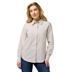 риза,с,дълъг,ръкав,дамски,блузи,дамски,ризи,wrangler,1,pocket,regular,fit,long,sleeve,shirt,cognac,(beige)