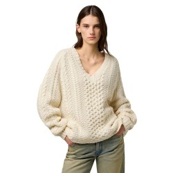 блуза,дамски,пуловери,дамски,плетени,дрехи,wrangler,112370801,relaxed,fit,v,neck,sweater,ivory,(beige)