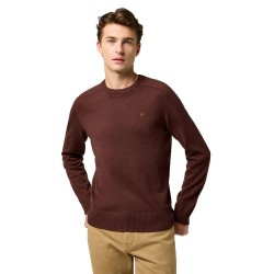 блуза,мъжки,пуловери,wrangler,112371538,regular,fit,sweater,brown,(mahogany)
