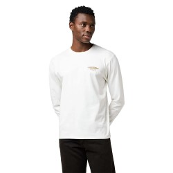 Тениска Wrangler Americana Regular Fit long sleeve T-shirt - White (Worn White) тениска,мъжки,тениски,дамски,тениски,wrangler,americana,regular,fit,long,sleeve,t,shirt,white,(worn,white)