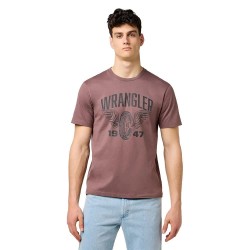 тениска,мъжки,тениски,wrangler,americana,regular,fit,short,sleeve,t,shirt,peppercorn,(purple)