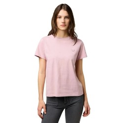 тениска,дамски,тениски,wrangler,sign,off,slim,fit,short,sleeve,t,shirt,keepsake,lilac,(pink)