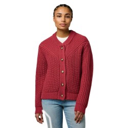 жилетка,дамски,пуловери,дамски,плетени,дрехи,wrangler,western,regular,fit,cardigan,earth,red,(red)