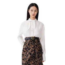 шал,дамски,блузи,дамски,ризи,lily,elegant,scarf,collar,shirt,white