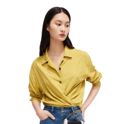дамски,блузи,дамски,ризи,lily,jacquard,texture,shirt,pale,yellow,(yellow)
