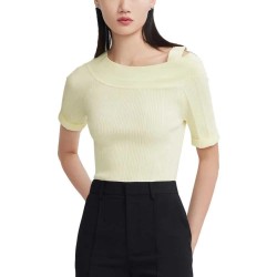 потник,дамски,пуловери,дамски,плетени,дрехи,lily,knitted,vest,fluorescein,yellow,(yellow)