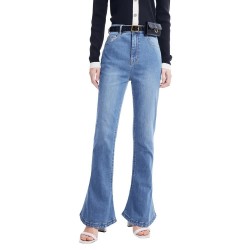 дънки,дамски,панталони,lily,retro,skinny,flared,jeans,indigo,(blue)