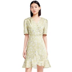 рокля,дамски,поли,и,рокли,lily,romantic,printed,dress,sprout,green,(green)