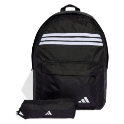 раница,раници,adidas,classic,3,stripes,horizontal,27l,backpack,black,(black,white,white)
