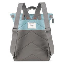 раница,раници,roka,london,canfield,b,two,tone,recycled,nylon,backpack,graphite,spearmint,(grey)