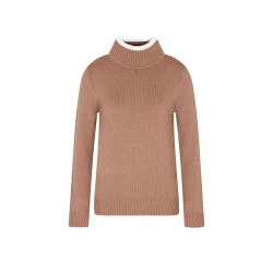 блуза,дамски,пуловери,дамски,плетени,дрехи,ea7,emporio,armani,train,apres,ski,high,neck,sweater,brown,(brown,white,alyssu)