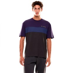тениска,мъжки,тениски,ea7,emporio,armani,train,athletic,colour,block,short,sleeve,t,shirt,purple,(grey)