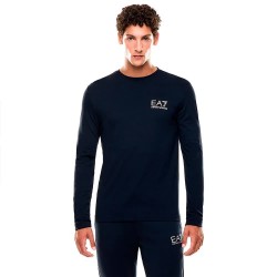 тениска,мъжки,тениски,ea7,emporio,armani,train,gold,label,vi,pa,long,sleeve,t,shirt,blue,(navy)