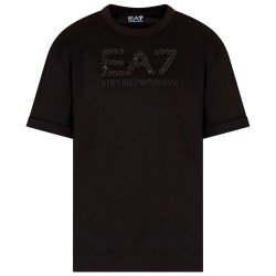 тениска,дамски,тениски,ea7,emporio,armani,train,logo,series,crystal,short,sleeve,t,shirt,black