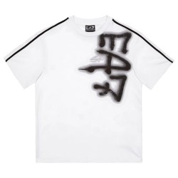 тениска,детски,тениски,ea7,emporio,armani,train,logo,series,graffiti,short,sleeve,t,shirt,white,(white)