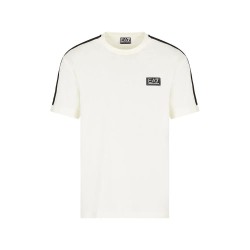 Тениска EA7 EMPORIO ARMANI Train Logo Series Tape Co short sleeve T-shirt - White (Cream / U1105) тениска,мъжки,тениски,дамски,тениски,ea7,emporio,armani,train,logo,series,tape,co,short,sleeve,t,shirt,white,(cream,u1105)
